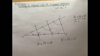 Geometric Constructions: Dividing a Segment into N Congruent Segments