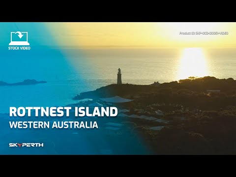 Bathurst Lighthouse in Orange Sunlight | Rottnest Island