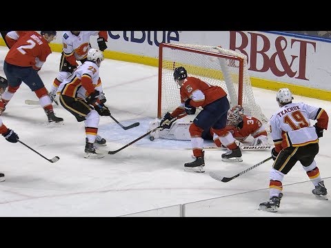 James Reimer makes ridiculous kick save on his belly