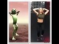 HOT GIRL DANCING WITH ALIEN FUNNY STATUS