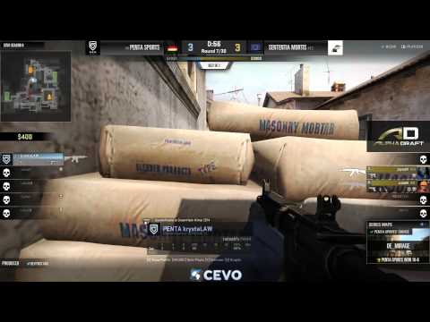 Penta Sports vs Sententia Mortis Game 2 (CEVO-P CS:GO Season 8) - Dust & Sabo