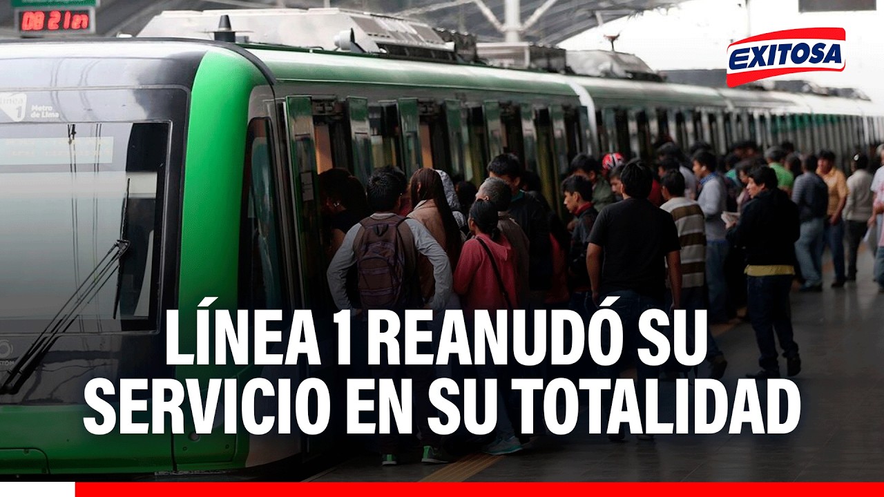 🔴🔵 Línea 1 restableció servicio tras el ingreso de una persona a las vías férreas