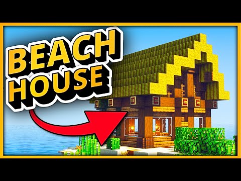 Beach House in Minecraft #Shorts
