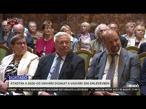 Átadták a 2026-os Vasvári-díjakat a Vasvári 200 emlékévben - HírTV