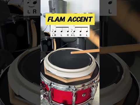 How to play a FLAM ACCENT! #drums #drummer #shorts