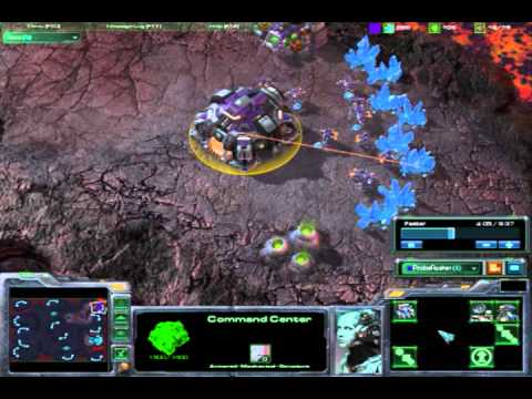 Starcraft 2 Planetary Fortress Rush with Reapers!