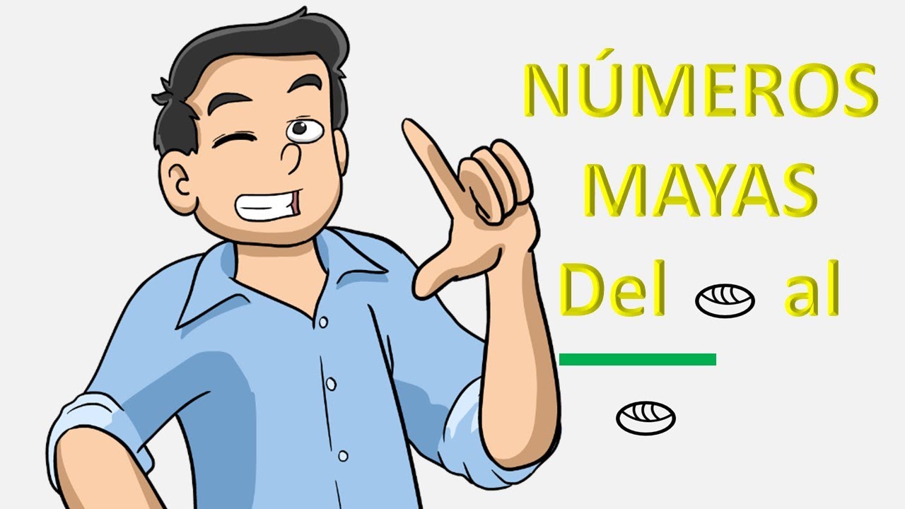 Números mayas del 0 al 100- Sistema de numeración maya - Los números mayas del cero al cien