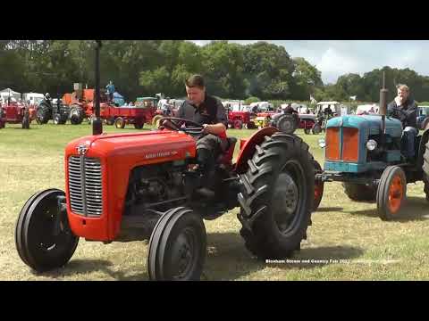 Tractors  in the Showground  Bloxham Steam and Country Fair 2022