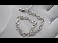 Видеообзор Серебряный браслет "Бесконечность" 9цф