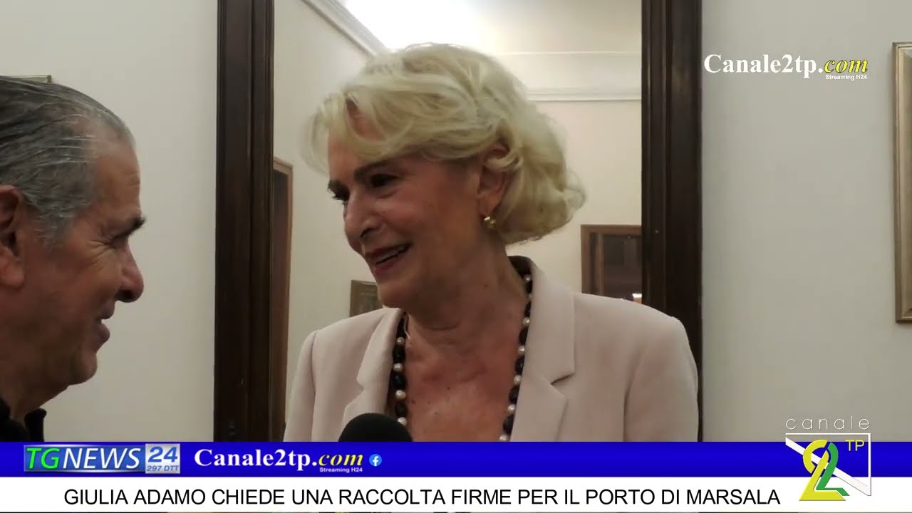 GIULIA ADAMO CHIEDE UNA RACCOLTA FIRME PER IL PORTO DI MARSALA