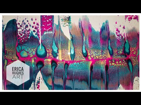 Dry Bloom Swipe with Elmer's Glue All Cell Activator / Acrylic Pouring