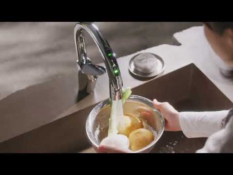 AQUVOI+ シングル混合栓（音声認識＆センサー式） AEK8700E