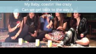 Honeymoon Avenue Cover by Fifth Harmony with Lyrics on Screen