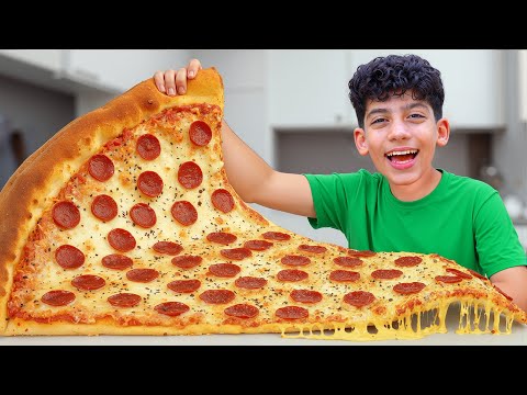 Eating GIANT vs TINY Food Challenge