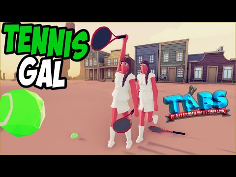 Tennis Gal vs Every Faction #1 - TABS MODS GAMEPLAY