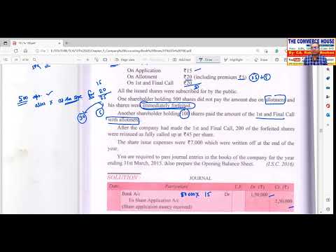 Lecture |17|Company Accounting|Issue of Shares |DK Goel |18.10.2022|For Class 12th|Ca. Rakesh Roshan