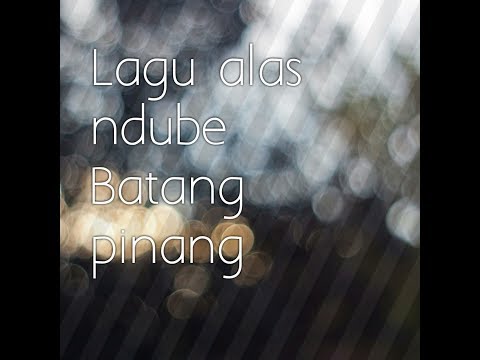 Lagu alas ndube batang pinang ( lyrick)