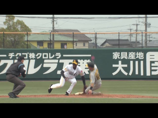 【ファーム】タッチで魅せる!! ホークス・イヒネイツア バッテリーを助ける身のこなし!! 2024年3月31日 福岡ソフトバンクホークス 対 阪神タイガース