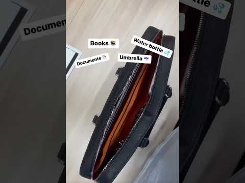 Manhattan Leather Briefcase: Pack my Manhattan briefcase with me