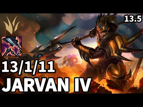 Jarvan IV Jungle vs Gragas - KR Grandmaster | Patch 13.5