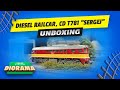 Unboxing CD T781 Sergej Diesel Railcar Historic Train Model
