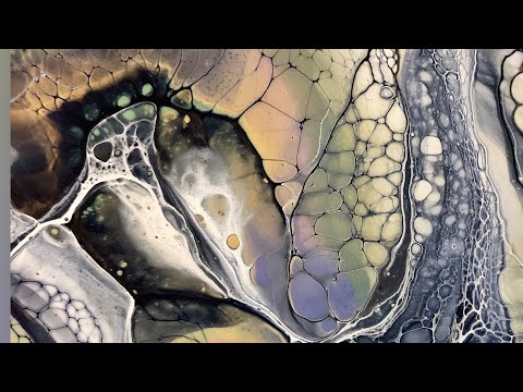#251.  Fluid Art--Summer colors and two techniques! /sheleeart /flip cup/bloom technique