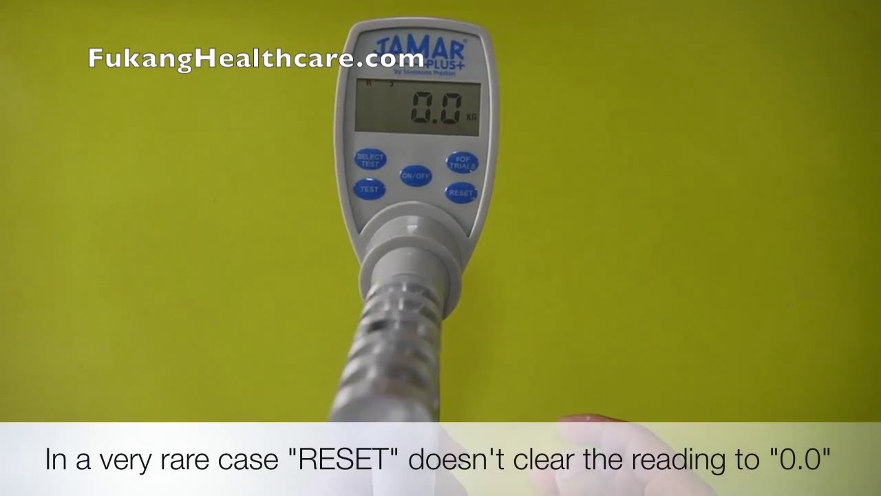 Jamar Plus Digital Dynamometer User Instruction
