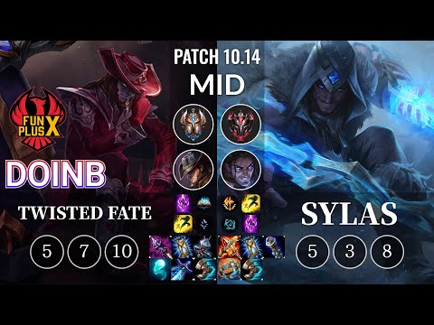 FPX Doinb Twisted Fate vs Sylas Mid - KR Patch 10.14