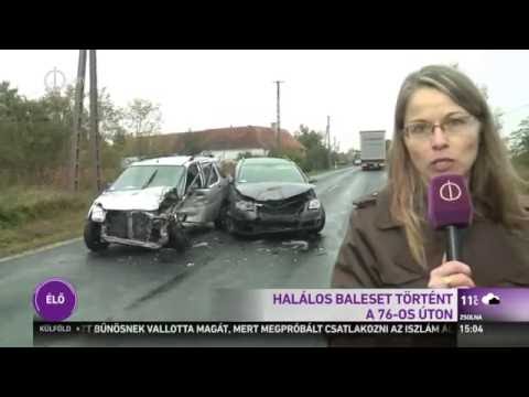 Halálos baleset történt a 76-os úton - M1 Híradó 2016-10-18 15:00