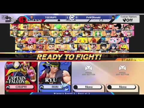 SOS40 WR3 - TG|CRUP!!! (Captain Falcon) vs PoW!|Ronald (Ryu)