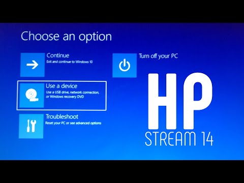 How to reset an HP Stream 14 to factory settings