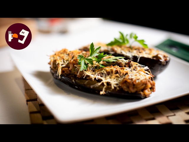 Cómo hacer Berenjenas Rellenas fáciles y rápidas, sin pelearte con el horno