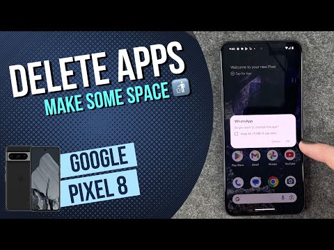 Google Pixel 8 - How to delete apps / How to uninstall apps • 📱 • 🔲 • 🚮 • Tutorial