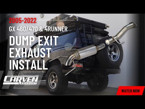 2005-2022 Lexus GX 460/470 & Toyota 4Runner Dump Exit Install by Carven Exhaust #gx #4runner