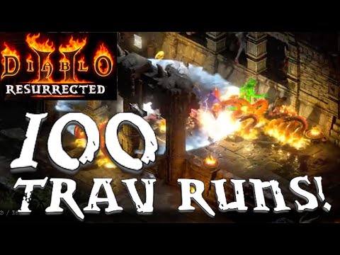 WORST HIGH RUNE drop in 100 Trav Runs!! - Diablo 2 Resurrected
