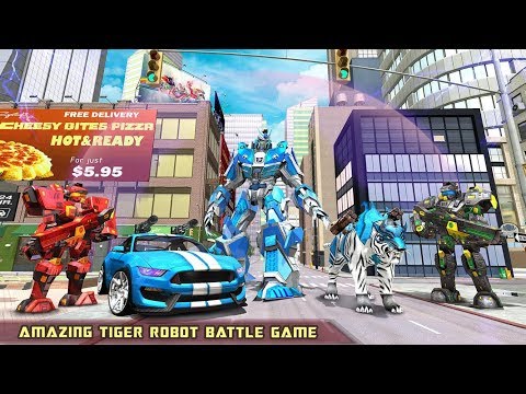US Police Transform Robot Car White Tiger Game | Android Gameplay
