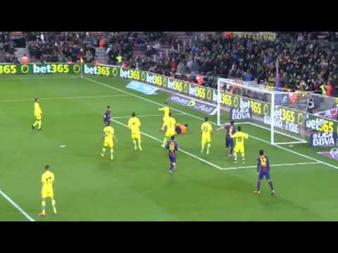 Neymar Goal- Barcelona vs Villareal (1-1):La Liga  02-02-2015