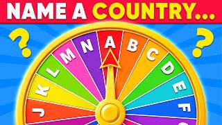 Spin The Wheel! 🎡 Alphabet Quiz Challenge 😱 Word Association Game