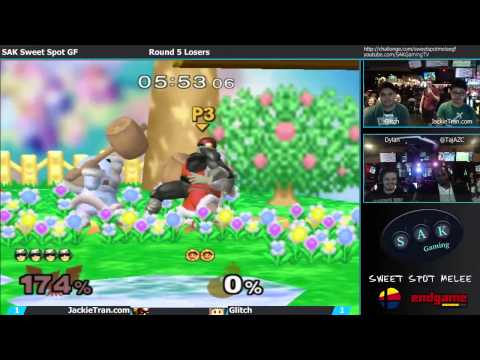 SAK Sweet Spot Melee Grand Finals LR5: JackieTran.com (Luigi/Falcon) vs. Glitch (Ice Climbers)