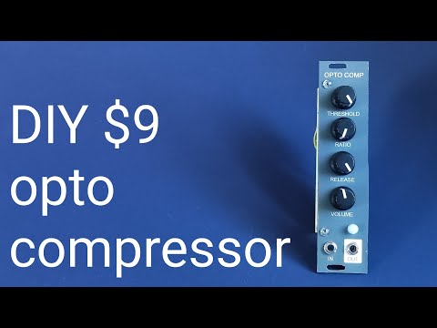[$9] DIY eurorack modular synth opto compressor | vactrol type optical compressor