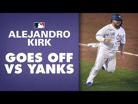Blue Jays' rookie Alejandro Kirk racks up 4 hits in huge night vs. Yankees! Unit dominates!