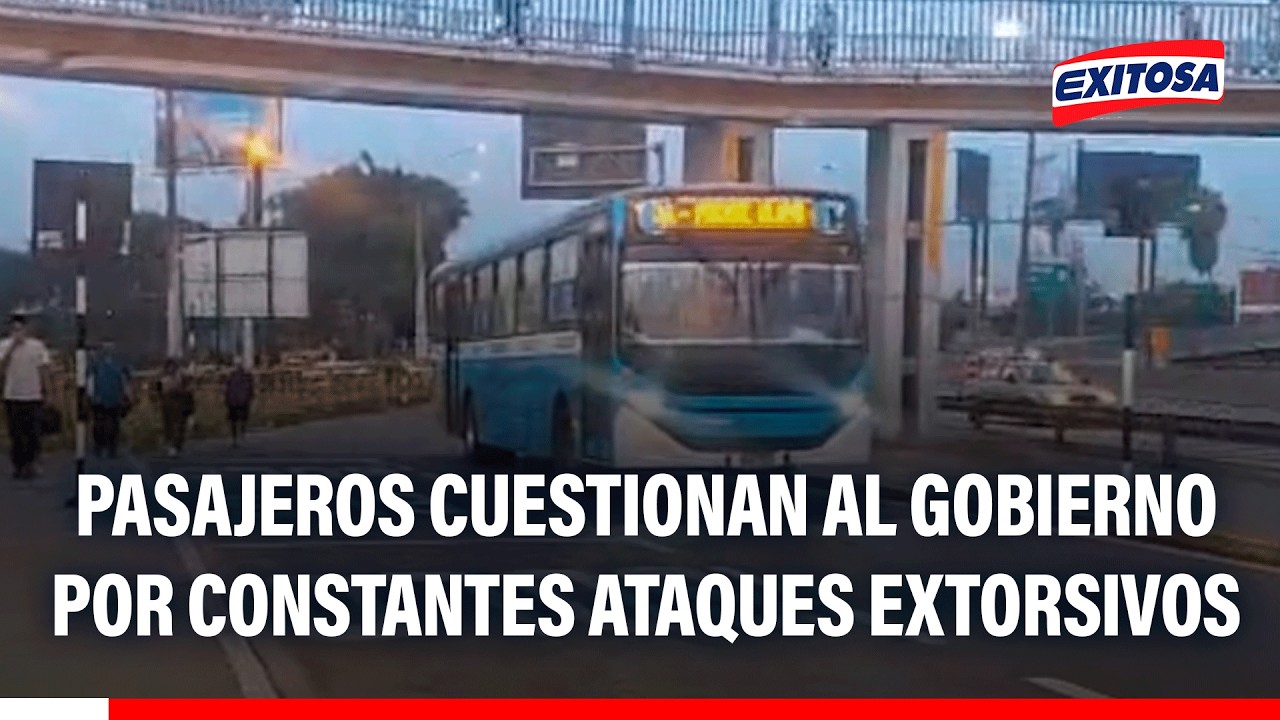 🔴🔵 Surco: Pasajeros cuestionan al Gobierno por constantes ataques extorsivos al transporte