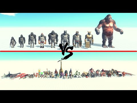 Mutant Primates Vs All Units ARBS | Animal Revolt Battle Simulator