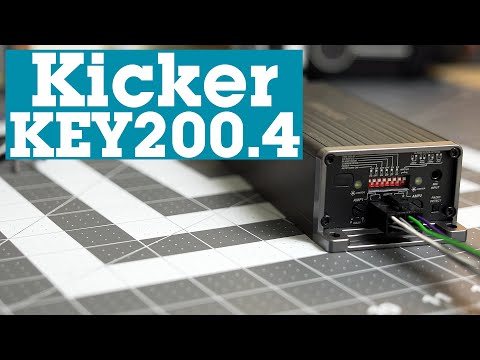 Kicker KEY200.4 car amplifier with automatic DSP | Crutchfield