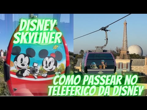 Disney Skyliner - Como andar no teleferico Disney