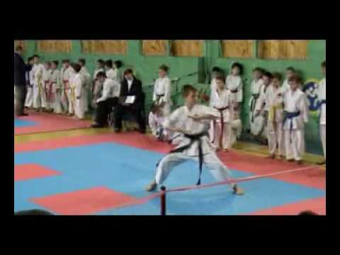 karate K.Miroshnichenko 1-kyu (instructor Likhobabin P.) wins the championships of citi