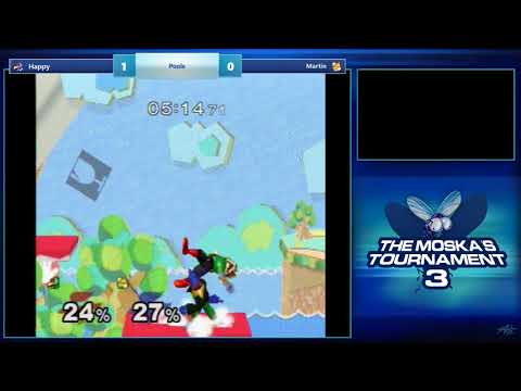 The Moska's 3 SSBM - Happy (Falco) vs Martin (Fox) - Pools