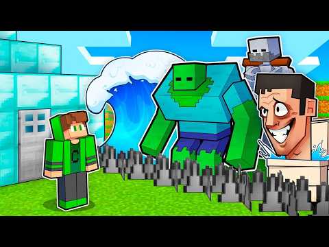 MONSTROS vs BASE SEGURA no MINECRAFT