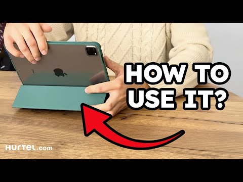 How to Use the Stand Tablet Case Smart Cover with Kickstand for iPad - Hurtel.com