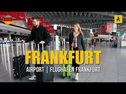 Caminhando no Aeroporto de Frankfurt | Flughafen Frankfurt, Alemanha